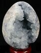 Gorgeous Celestine (Celestite) Geode Egg - Madagascar #37064-3